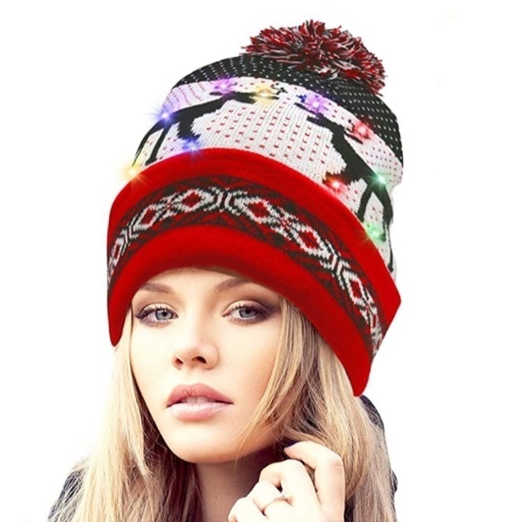 New Unisex Christmas  light up hat - Picture 1 of 4